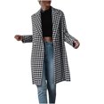 thumbnail image 2 of Manteau Long en Laine à Col Rabattu Automne et Hiver pour Femmes, 2 of 8