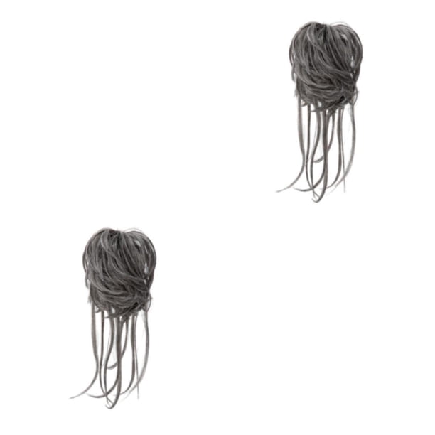 Vogacara Moño de cola de caballo de fibra peinado multiusos esencial para mujeres extensión de cola de caballo cabello rizado señoras 4/60 4/60 2Conjunto