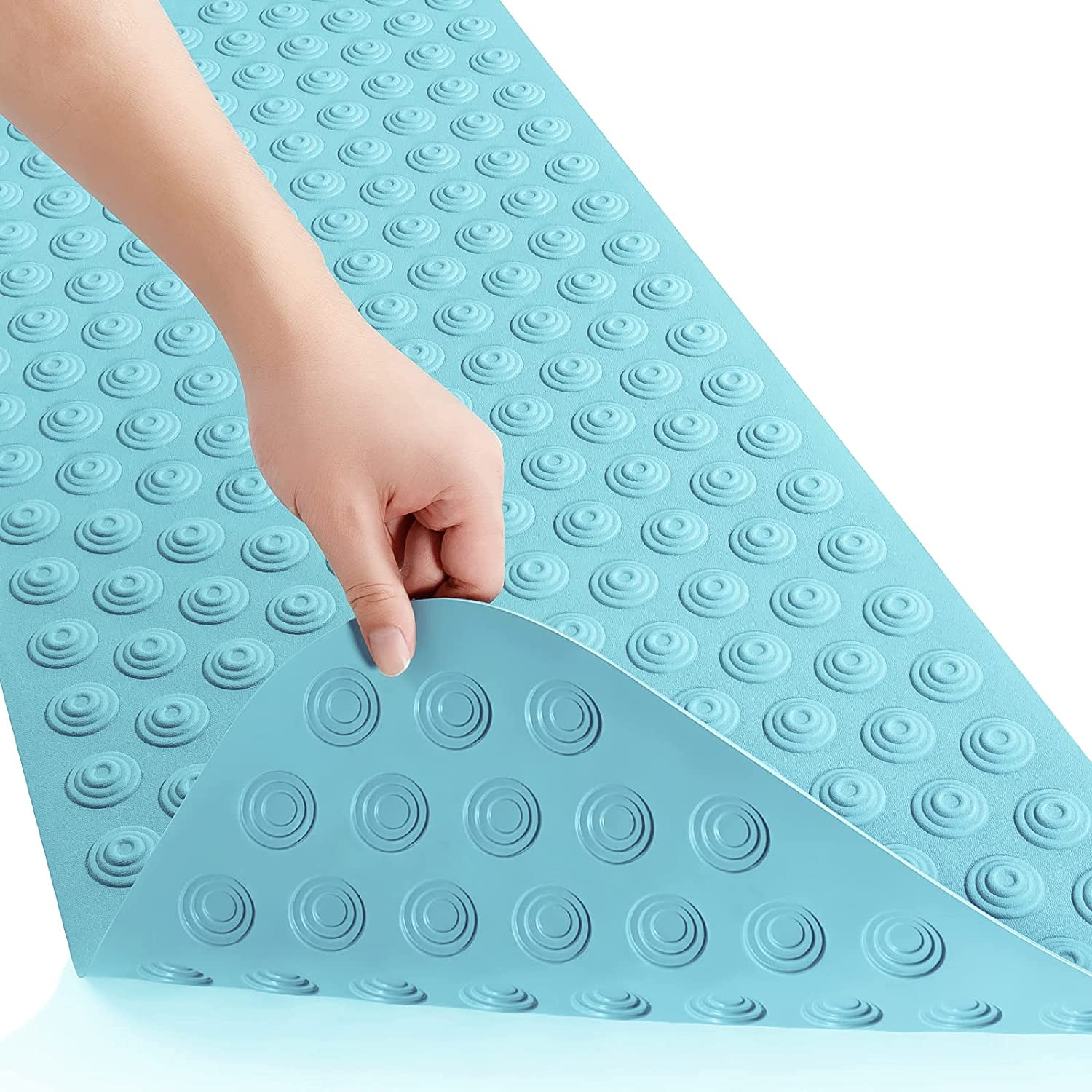 No Suction Cup Bath Mat 39x16inch Extra Long Bathmat│Perfect for