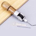 thumbnail image 3 of HEVIRGO Handmade DIY Leather Craft Tool Carving Wax Line Art Needle Sewing Machine, 3 of 6