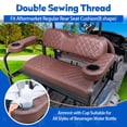 thumbnail image 3 of Fundas de asiento para carrito de golf NOKINS para club car Precedent Brown, 3 of 9