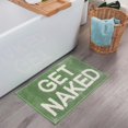 thumbnail image 1 of HAHDAXIA Get Naked Bathroom Rugs Bath Mats, 17" x 24" Non Slip Absorbent Small Bath Rugs, Machine Washable Light Green Bath Mat for Bathtub Bathroom Floor, Light Green, 1 of 7