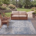 thumbnail image 4 of SAFAVIEH Courtyard Kiro Traditional Indoor/Outdoor Area Rug, 8' x 11', Navy/Grey, 4 of 13