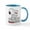 White/Blue Inside, variant on CafePress - Happiness Is A Valentine Mugs - 11 oz Ceramic Mug - Novelty Coffee Tea Cup