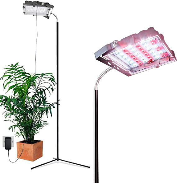 LED Floor Full Spectrum Plant Light with Stand a Grow Lights for Indoor Plants 