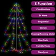 thumbnail image 4 of vidaXL Christmas Cone Tree 200 LEDs Indoor and Outdoor 3x5 ft, 4 of 8