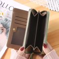 thumbnail image 3 of Solid Color Women Wallet Large Leather Designer Zip Around Card Holder Organizer Ladies Travel Clutch Wristlet, 3 of 7