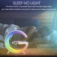 thumbnail image 4 of XINQIHANG Wireless Charger Atmosphere Lamp 2023 Intelligent LED Table Lamp Bluetooth Speaker Wireless Charger Desk Lamp Bedside Night Light Portable Small Mini Speaker App Control Ideal Choice Friends, 4 of 7