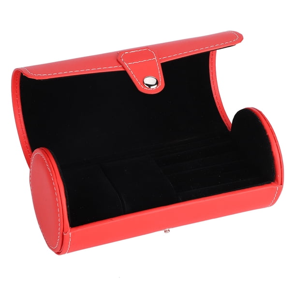Estuche para reloj Nikou Caja organizadora de anillos y pendientes enrollable de PU