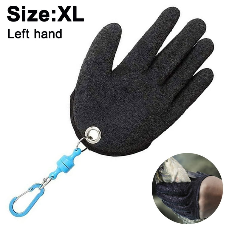 Waterproof Puncture Proof Fishing Glove Fisherman Professional Catch Fish  Gloves Cut & Puncture Resistant Hunting Glove - black