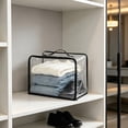 thumbnail image 4 of Tunhigl Clear Clothes Storage Bags, 10L Blanket Storage Containers with Heavy Duty Zipper, Foldable Moving Bags, Closet Organizers for Bedding, Clothing, Comforters, 4 of 6
