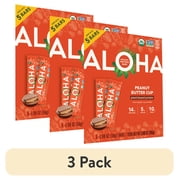 (3 pack) Aloha Plant-Based Protein Bars, 14g Protein, Peanut Butter Cup, 5 Pack