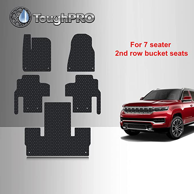 TOUGHPRO Floor Mats Accessories 1st + 2nd + 3rd Row Compatible with