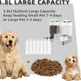 thumbnail image 2 of Pet Feeder and Water Dispenser Set, Automatic Dog Feeder and Dog Water Dispenser for Dogs Cats Pets Animals Large Capacity(3.8L)"【Pet Feeder and Water Dispenser】 1* Feeder and 1*Cat water dispenser,, 2 of 6