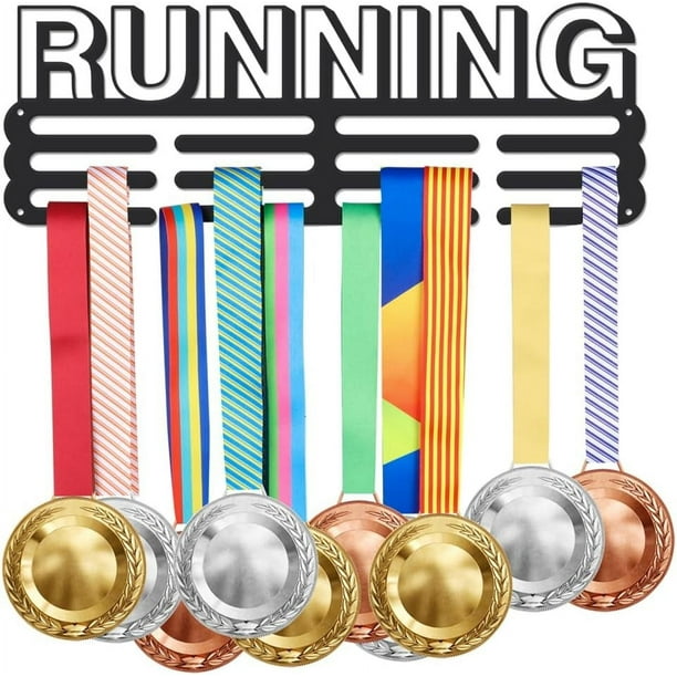 Soporte para medallas de atletas, colgador para medallas deportivas, ganchos para medallas de corredores, estante colgante