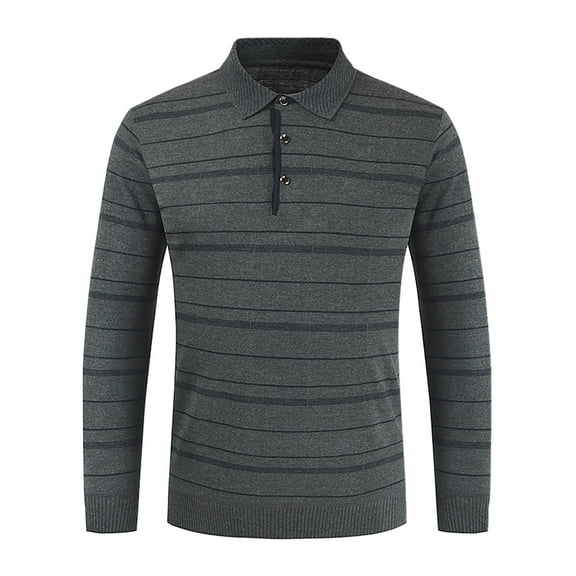 ZKCCNUK Autumn And Winter New Product Color-blocking Stripes Everyday Men's Lg-sleeved Sweater