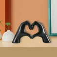 thumbnail image 6 of Nordic Hand Figurine Heart Gesture Statue Crafts for Home Living Room Decor -, 6 of 8