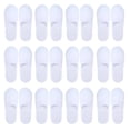 thumbnail image 1 of 20 Pares de Pantuflas Desechables con Punta Cerrada para Mujeres y Hombres Pantuflas Desechables Antideslizantes de Felpa Cepillada Ultrafinas para Hotel y Hogar, 1 of 5