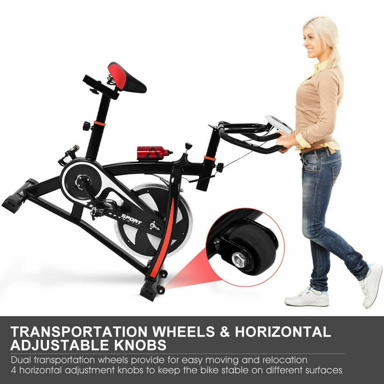 Costway Indoor Spinning Stationary Exercise Bike for Cardio and Fitness Home Workout Walmart