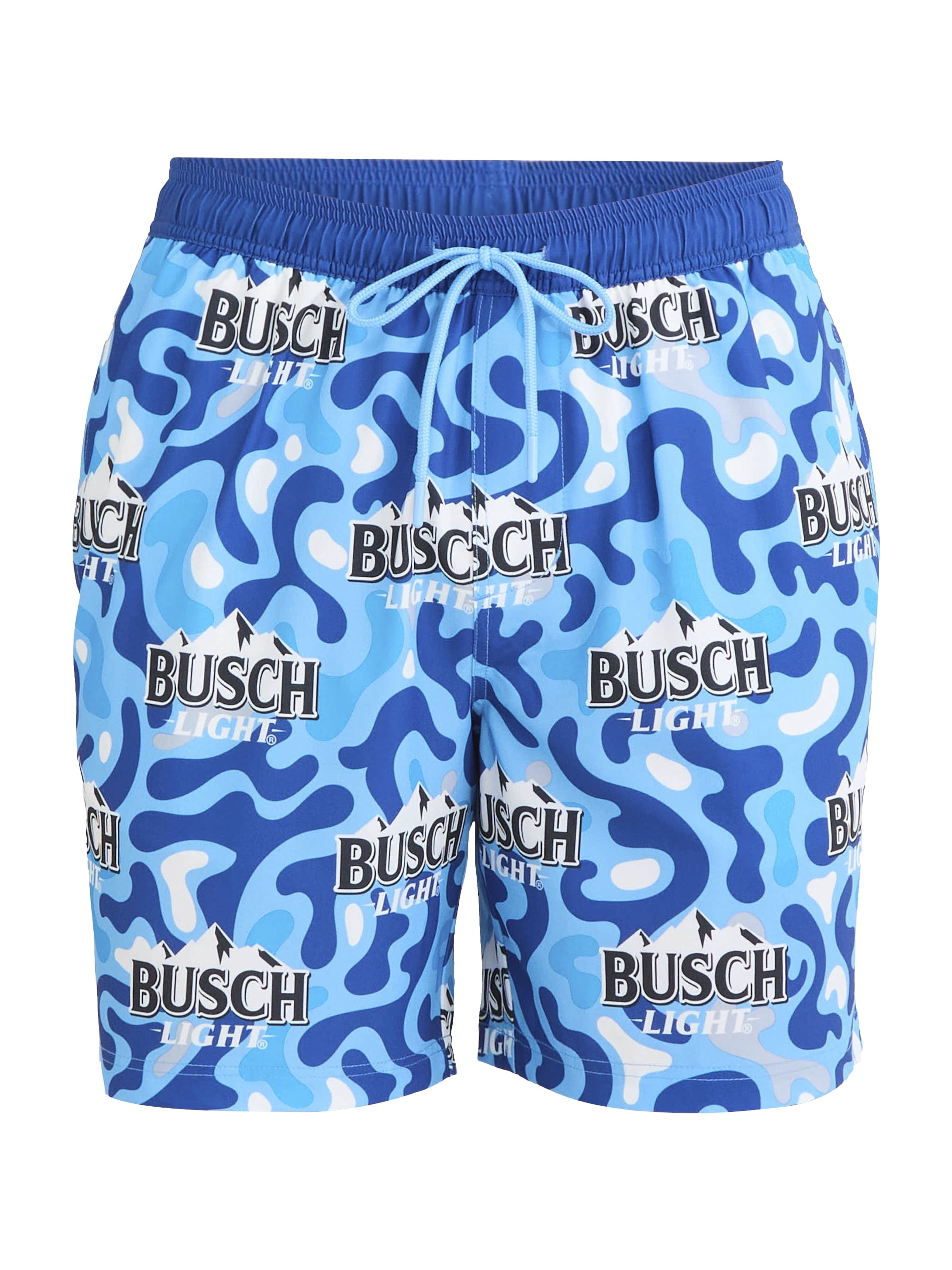 Busch Light Men's Printed Swim Board Shorts, Sizes S-3XL