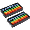 thumbnail image 2 of Chinese Japanese Calculator For Mathematics Education, Soroban Style Abacus With Colorful Beads, Safe And Durable For Kids Learning And Office Use, 2 of 6