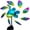 Multicolor, variant on Darzheoy Solar Wind Spinners Outdoor Metal Kinetic Wind Spinners with LED Lighting Glass Ball Peacock Wind Spinner with Stake Decorative Windmill for Yard Lawn Garden Patio Decor