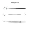 thumbnail image 2 of stanreset Mirror Stainless Steel Prepared Tool Set Probe Tooth 3pcs, 2 of 7