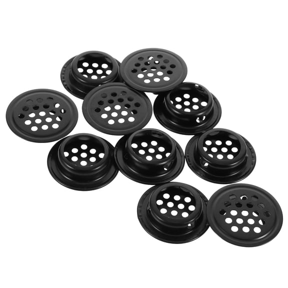 MEIBUTYUP Black Stainless Steel Cabinet Vent Cover, and Breathable Design for Home Ventilation and Airflow