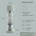 thumbnail image 3 of Mysoda Ruby 2 Sage Green Sparkling Water Maker - Silent Carbonated Water Machine Made of Robust Long-Lasting Aluminium & 1L Water Bottle - Without CO2 Cylinder - Colour Sage Green, 3 of 5