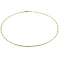 thumbnail image 3 of Cadena Figaro Diamantada Casa del Anillo 2.5 mm 65 cm Oro Sólido 14K amarillo, 3 of 7