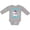 AC-Heather Grey, variant on Inktastic Polar Bear My Auntie Loves Me in Santa Hat with Snowflakes Boys or Girls Long Sleeve Baby Bodysuit