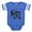 Royal Blue, variant on CafePress - Gothic Skull Initial K - Cute Infant Baby Football Bodysuit