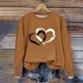 thumbnail image 4 of FAIWAD Women's Long Sleeve Pullover Tops Heart Print Round Neck Tops Spring Loose Plus Size Tunic Tops, 4 of 5