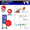 Toy Gun Blaster Moving Shooting Target with Popper Guns, Foam Balls ...