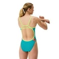 thumbnail image 3 of Speedo Women's Solid Tri Back Competitive One Piece Thin Strap Swimsuit  - Turquoise Gem, 38, 3 of 4