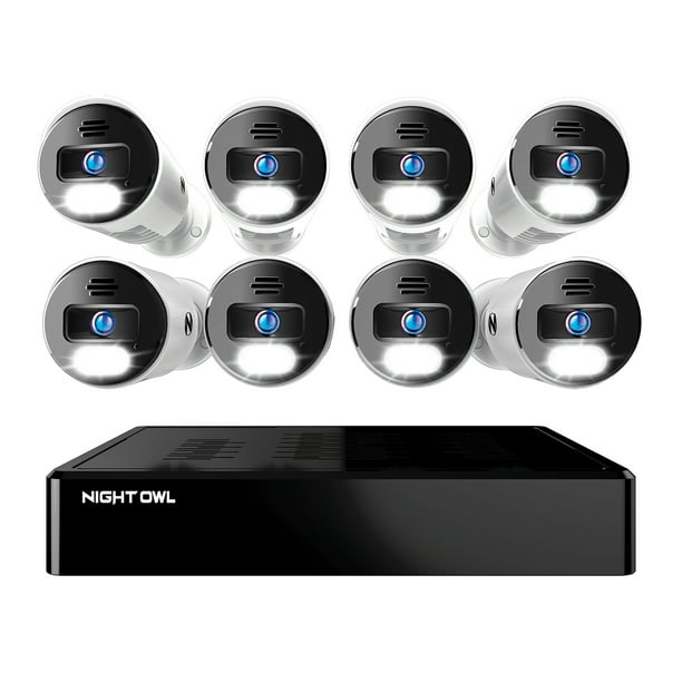Night Owl 4k Ultra Hd Hybrid Security System Night Owl 8 Channel 4K Bluetooth NVR with 2TB Hard Drive and 8 Wired IP