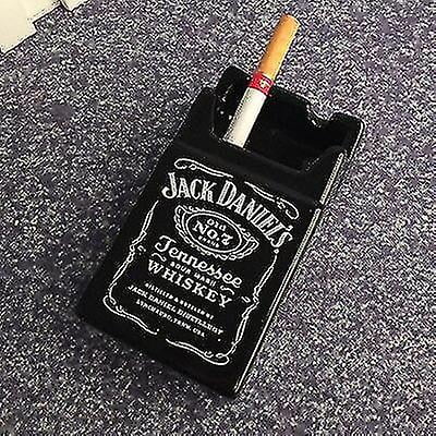 Jack Daniel's Creative Ceramic Tobacco Cigarette Packaging Shape Ashtray