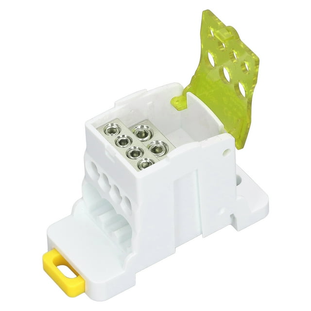 690V 80A Terminal Distribution Box PA66 Flame Retardant Conductor DIN Rail Terminal Junction Box For House Appliances