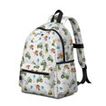 thumbnail image 2 of Tractor and Wheelbarrows White Pattern Cute School Backpack with Padded Back and Adjustable Shoulder Straps 13.4"x11"x4.7", 2 of 5