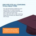 thumbnail image 5 of CLERKMANS Graduation Cap with Tassel Includes 2025 Date Drop - 6” Hang Loop - 100% Polyeste, 2025, Maroon, One Size, 5 of 7