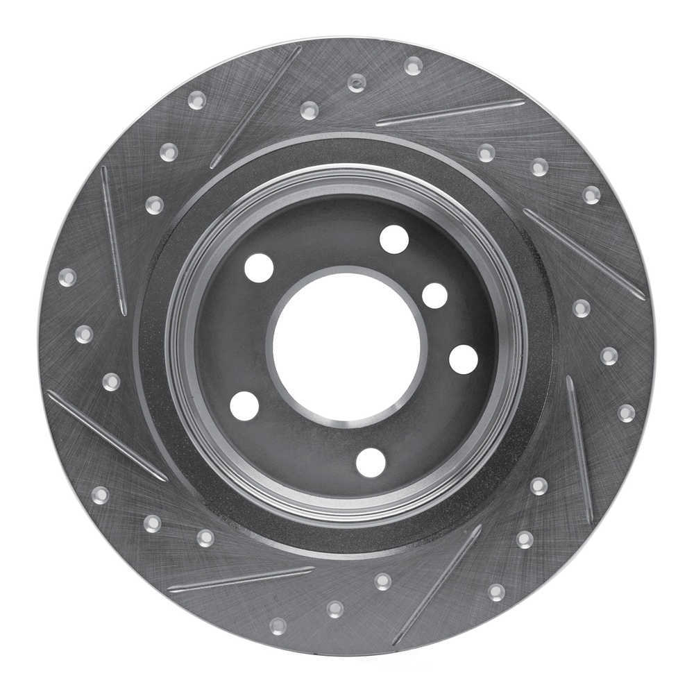Dynamic Friction Company 631-92034R DFC Brake Rotor - Drilled And Slotted - Silver