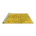 thumbnail image 2 of Ahgly Company Machine Washable Indoor Square Abstract Yellow Contemporary Area Rugs, 8' Square, 2 of 4