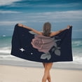 thumbnail image 2 of Elegant Pinkish - Brown Rose Pattern Beach Towel - Perfect for Pool Travel and Bath - Soft Absorbent Stylish Design, 2 of 6