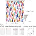 thumbnail image 6 of Watercolor Polka Dot Circles Shower Curtain, Kids Shower Curtain Set with 12 Hooks, Waterproof Washable Decor Bathroom Shower Curtain, 72 x 72 inches, 6 of 6