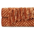thumbnail image 3 of Chanasya Soft Cinnamon Chenille Knitted Diamond Textured Decorative Throw Blanket - Geometric Lightweight Luxury Fuzzy Cozy Decor with Tassels for Couch Sofa Bed Bedroom Living Room (50x65 Inches), 3 of 4