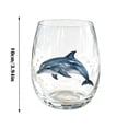 thumbnail image 2 of Artisanal sea creature Glassware, 2D Stemless Wine Glasses, Handcrafted Marine Animal Bar Glass for Coastal Home Decor Oceans Lovers (g)3.94 in, 2 of 6