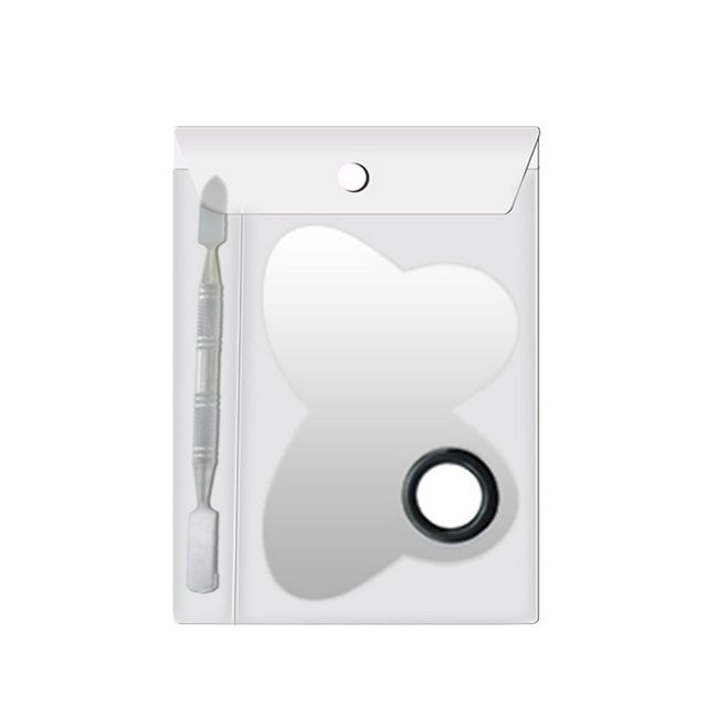 Mixing Plate Smooth Surface Various Shapes Stainless Steel Makeup Mixing Color Palette for Cosmetic