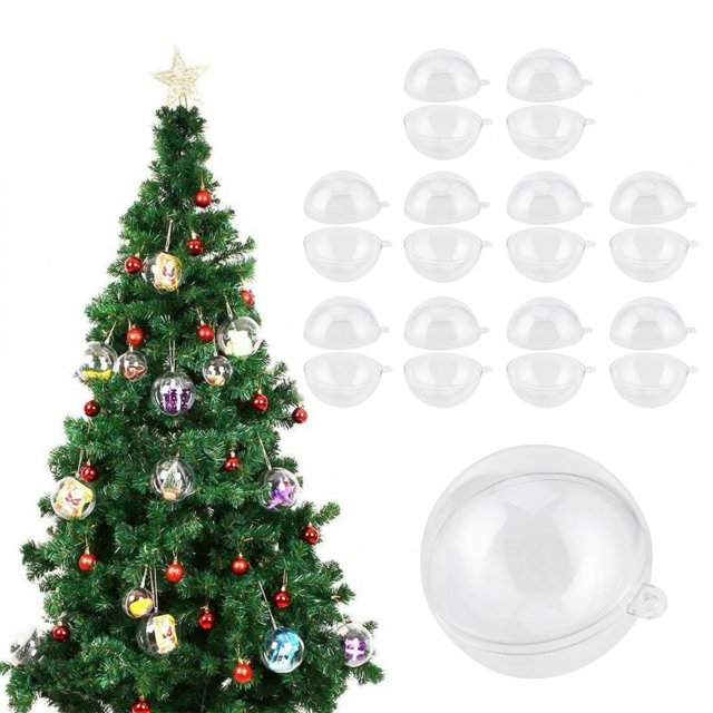 Bola De Adornos Rellenables, Adorno De Bola Artesanal Transparente Para Fiesta, Boda, Vacaciones, Hogar