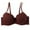 Wine, variant on HomeDM Bras for Women No Underwire Wireless Bras Push Up Seamless T-Shirt Bra, Black, L