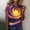 Purple#1, variant on The Summer I Turned Pretty GaThRRgYP Womens Blouses Plus Size,Women's and Men's Casual Print Short Sleeve Round Neck Top Purple S